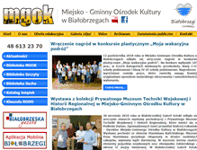 Tablet Screenshot of mgok.bialobrzegi.pl